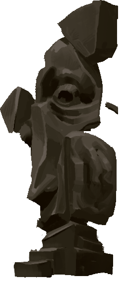 weird statue